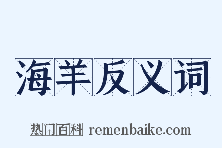 海羊反义词是什么意思的图片